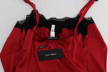Load image into Gallery viewer, Dolce & Gabbana Red Silk Lace Chemise Dress
