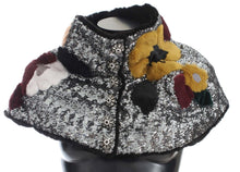 Load image into Gallery viewer, Dolce & Gabbana Elegant Floral Sequined Fur Scarf