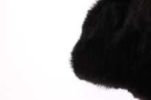 Load image into Gallery viewer, Dolce & Gabbana Chic Black Weasel Fur Hooded Scarf Wrap