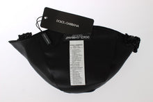 Load image into Gallery viewer, Dolce & Gabbana Elegant Black Crystal-Adorned Cloche Hat