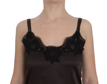 Load image into Gallery viewer, Dolce & Gabbana Elegant Lace-Trimmed Silk Lingerie Top