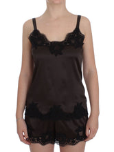 Load image into Gallery viewer, Dolce & Gabbana Elegant Lace-Trimmed Silk Lingerie Top