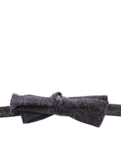 Load image into Gallery viewer, Dolce & Gabbana Gray Black Wool Bow Tie