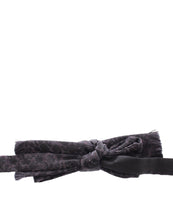 Load image into Gallery viewer, Dolce & Gabbana Gray Black Wool Bow Tie