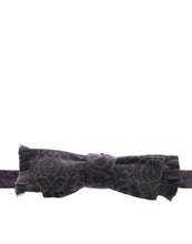 Load image into Gallery viewer, Dolce & Gabbana Gray Black Wool Bow Tie