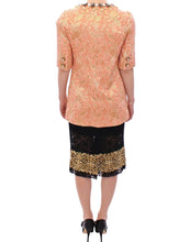 Load image into Gallery viewer, Dolce & Gabbana Pink Silk Brocade Crystal Jacket Coat