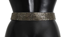 Load image into Gallery viewer, Dolce & Gabbana Crystal Buckle Sequined Waist Belt