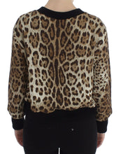Load image into Gallery viewer, Dolce & Gabbana Leopard Print Crewneck Short Sweater