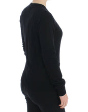 Load image into Gallery viewer, Dolce & Gabbana Black Wool Button Cardigan Sweater Top