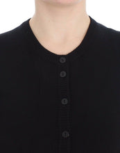 Load image into Gallery viewer, Dolce & Gabbana Black Wool Button Cardigan Sweater Top