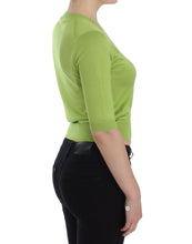 Load image into Gallery viewer, Dolce & Gabbana Green Wool V-neck Pullover Sweater Top