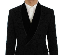 Load image into Gallery viewer, Dolce & Gabbana Elegant Slim Fit Black Silk-Blend Blazer