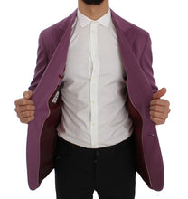 Load image into Gallery viewer, Dolce & Gabbana Elegant Purple Cashmere-Silk Blend Blazer