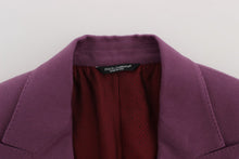 Load image into Gallery viewer, Dolce & Gabbana Elegant Purple Cashmere-Silk Blend Blazer