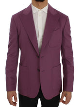 Load image into Gallery viewer, Dolce & Gabbana Elegant Purple Cashmere-Silk Blend Blazer