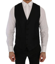 Load image into Gallery viewer, Dolce & Gabbana Elegant Black and Blue Silk Blend Blazer Set