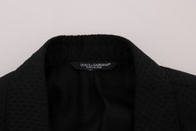 Load image into Gallery viewer, Dolce & Gabbana Elegant Black and Blue Silk Blend Blazer Set