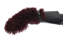 Load image into Gallery viewer, Dolce & Gabbana Elegant Black & Bordeaux Leather Gloves