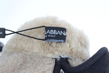 Load image into Gallery viewer, Dolce & Gabbana Chic Gray Wool & Shearling Gloves with Studded Details