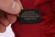 Load image into Gallery viewer, Dolce & Gabbana Brown Leather Red Fur Elbow Gloves