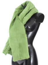 Load image into Gallery viewer, Dolce & Gabbana Elegant Green Fur Shoulder Wrap Scarf