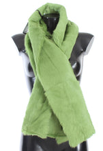 Load image into Gallery viewer, Dolce & Gabbana Elegant Green Fur Shoulder Wrap Scarf