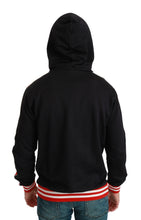 Load image into Gallery viewer, Dolce & Gabbana Elegant Black Hooded Sweater with Multicolor Motif