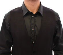 Load image into Gallery viewer, Dolce & Gabbana Elegant Black Wool Silk Blend Dress Vest