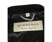 Load image into Gallery viewer, Burberry Burberry Men's Black Leather Diamond Quilted Biker Jacket