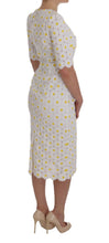 Load image into Gallery viewer, Dolce & Gabbana Sunflower Ricamo Sheath Dress
