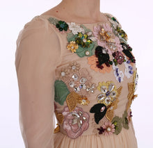 Load image into Gallery viewer, Dolce & Gabbana Elegant Floral Embroidered Silk Maxi Dress