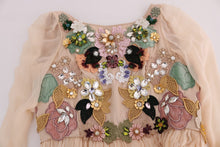 Load image into Gallery viewer, Dolce & Gabbana Elegant Floral Embroidered Silk Maxi Dress