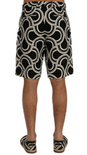 Load image into Gallery viewer, Dolce & Gabbana Chic Black & White Patterned Linen Shorts