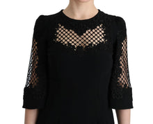 Load image into Gallery viewer, Dolce & Gabbana Elegant Black Floral Maxi Dress