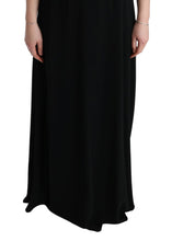 Load image into Gallery viewer, Dolce & Gabbana Elegant Black Floral Maxi Dress