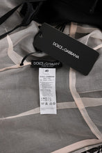 Load image into Gallery viewer, Dolce & Gabbana Elegant Black Maxi Shift Dress with Floral Applique