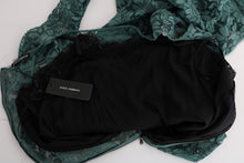 Load image into Gallery viewer, Dolce & Gabbana Elegant Green Crystal Embellished Sheath Dress