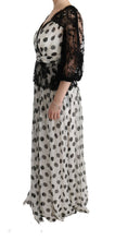 Load image into Gallery viewer, Dolce & Gabbana Elegant Polka Dotted Full Length Gown