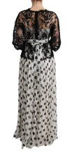 Load image into Gallery viewer, Dolce & Gabbana Elegant Polka Dotted Full Length Gown