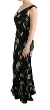 Load image into Gallery viewer, Dolce & Gabbana Sunflower Print Full Length Sheath Dress