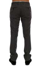 Load image into Gallery viewer, Dolce & Gabbana Elegant Gray Striped Wool Formal Trousers
