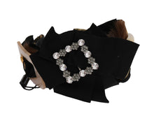 Load image into Gallery viewer, Dolce & Gabbana Crystal-Embellished Gold Brown Diadem Headband