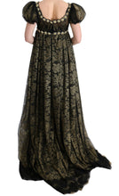 Load image into Gallery viewer, Dolce & Gabbana Sunflower Lace Crystal Maxi Shift Dress
