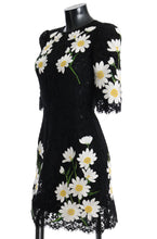 Load image into Gallery viewer, Dolce & Gabbana Black Floral Lace Chamomile Embroidered Dress