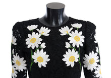 Load image into Gallery viewer, Dolce & Gabbana Black Floral Lace Chamomile Embroidered Dress