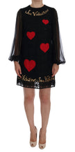 Load image into Gallery viewer, Dolce & Gabbana Black Lace Sequined Shift Dress