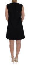 Load image into Gallery viewer, Dolce & Gabbana Black Crystal-Embellished Stretch Mini Dress