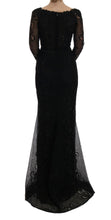 Load image into Gallery viewer, Dolce & Gabbana Elegant Full Length Black Sheath Maxi Dress
