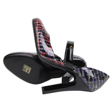 Load image into Gallery viewer, Bottega Veneta Bottega Veneta Women's Red / Purple Patent Leather Stiletto Heel