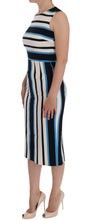 Load image into Gallery viewer, Dolce & Gabbana Chic Striped Silk Sheath Dress